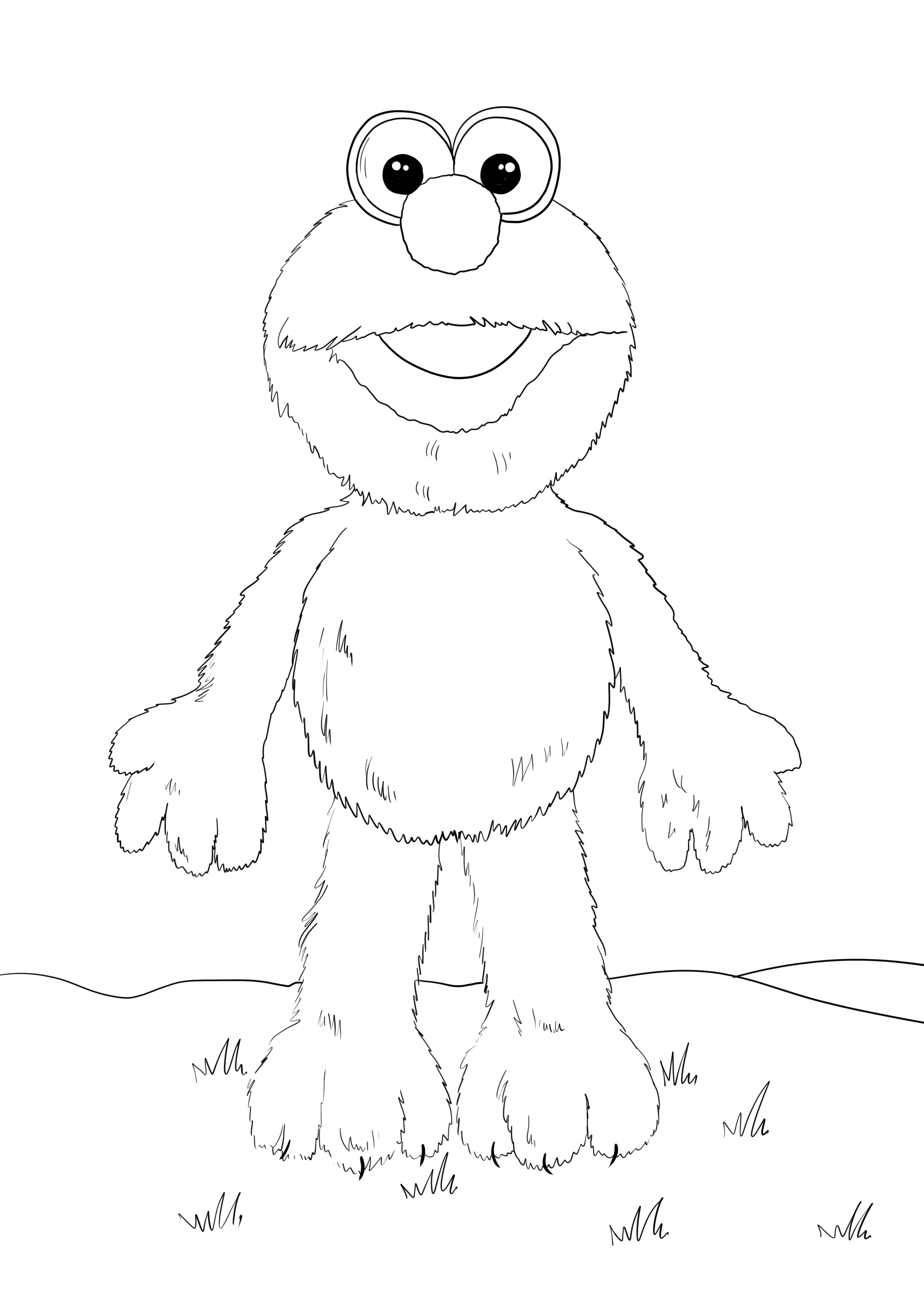 110+ Elmo Coloring Pages: Playful and Educational Fun 1
