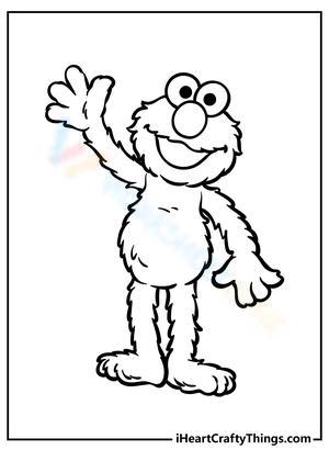 110+ Elmo Coloring Pages: Playful and Educational Fun 115