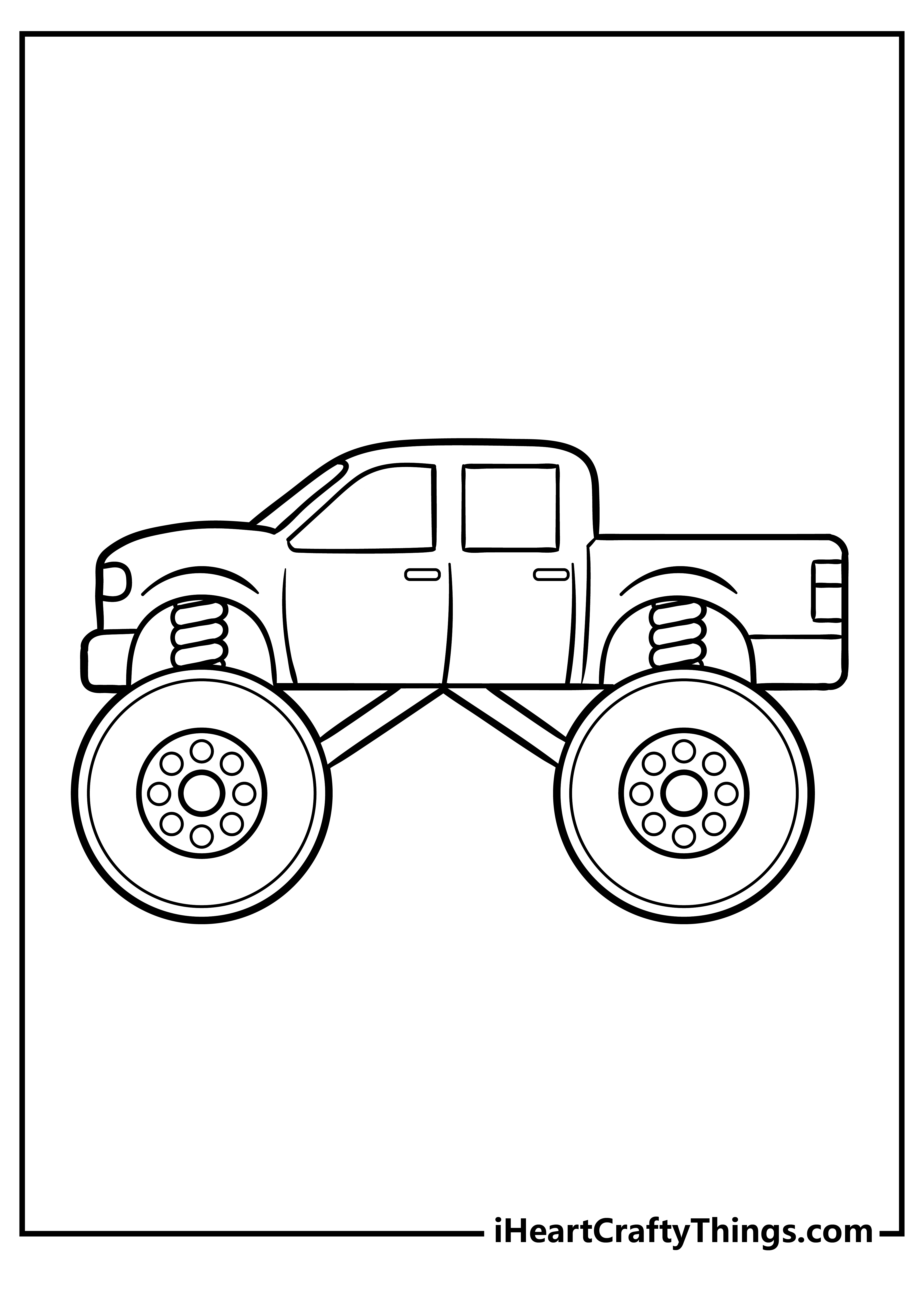 110+ Monster Truck Coloring Pages 100