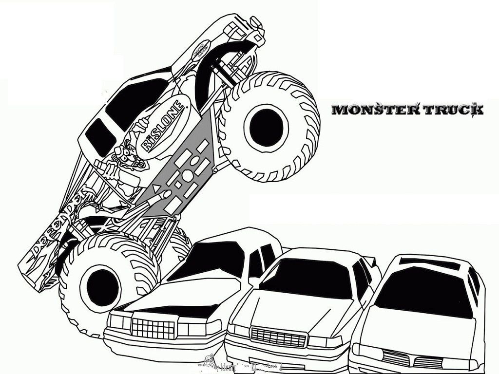 110+ Monster Truck Coloring Pages 101