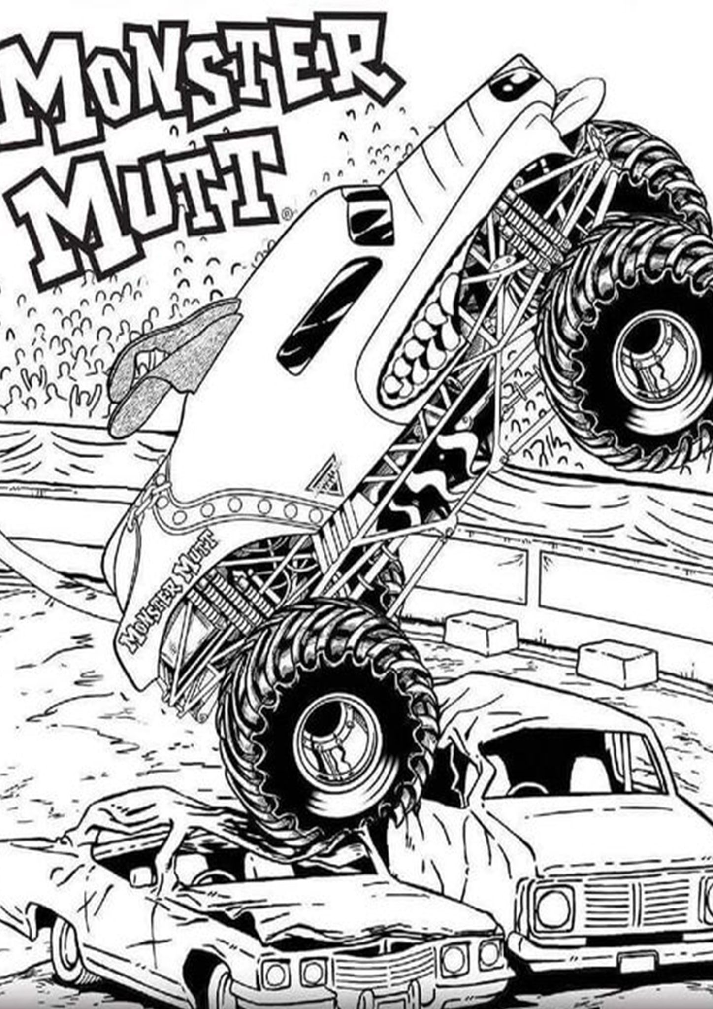 110+ Monster Truck Coloring Pages 102