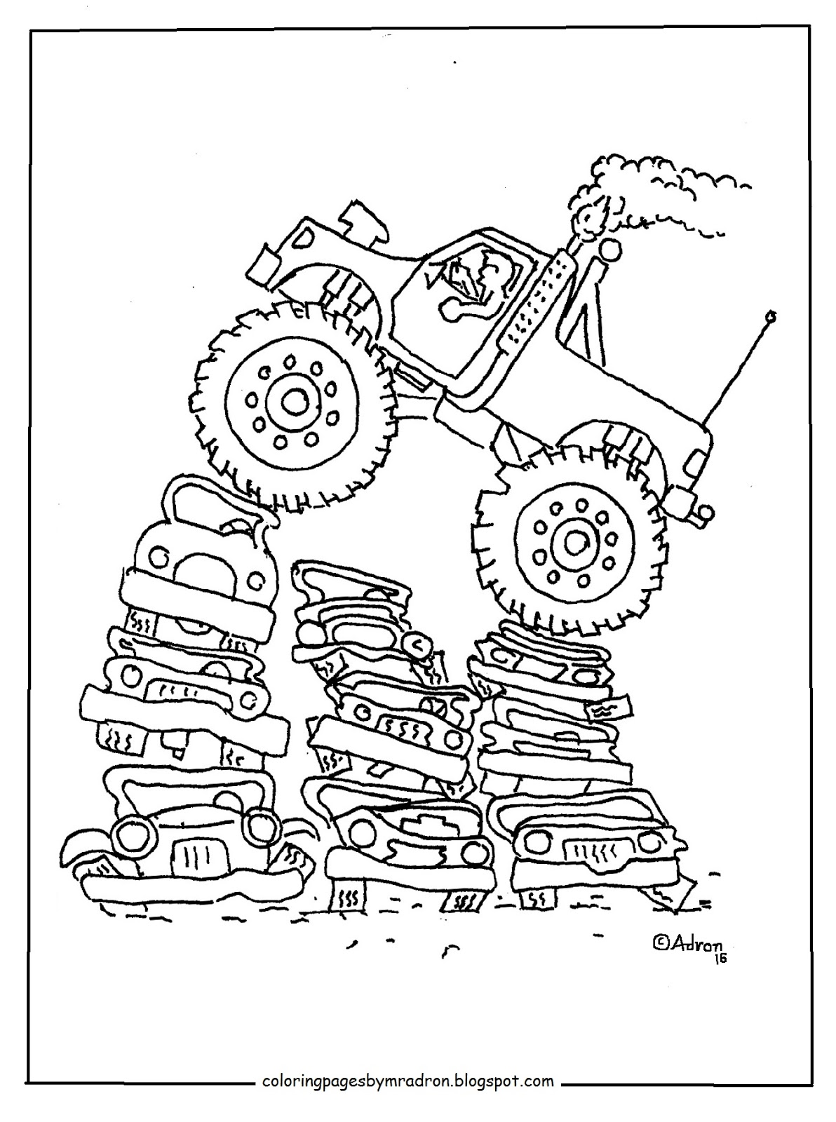 110+ Monster Truck Coloring Pages 104