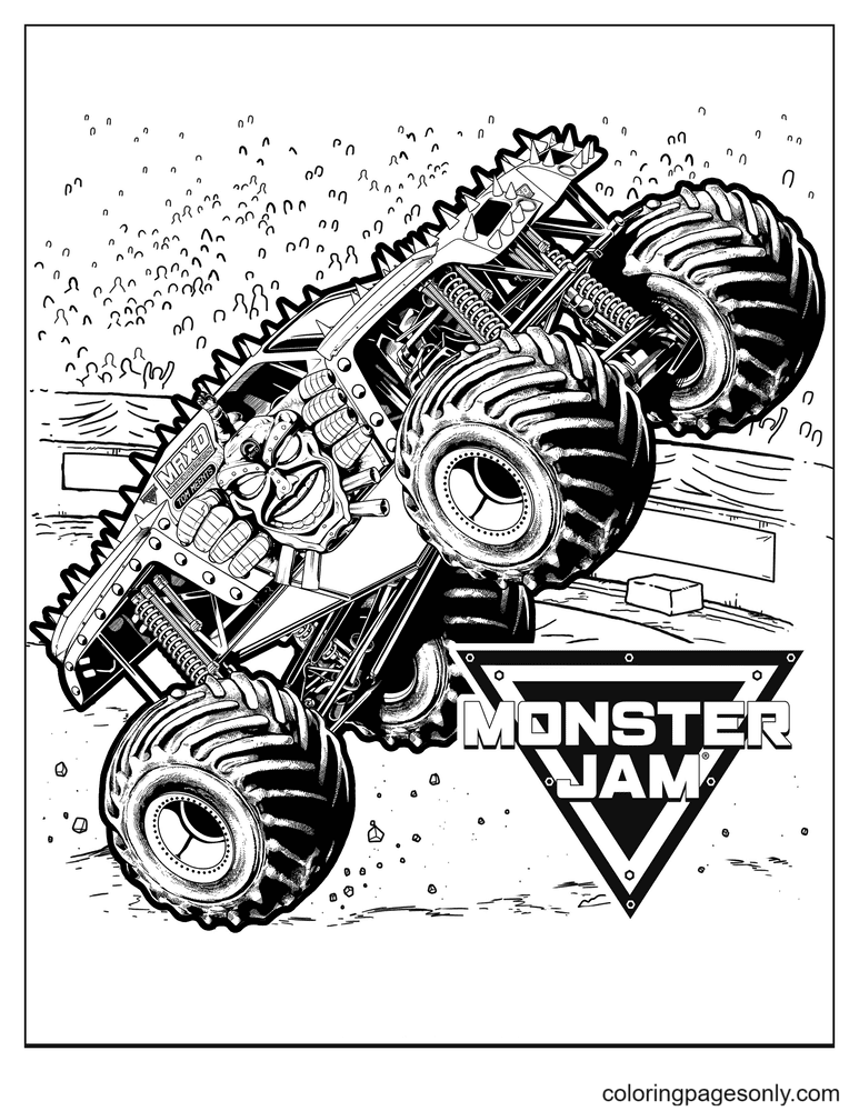 110+ Monster Truck Coloring Pages 107