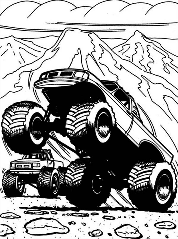 110+ Monster Truck Coloring Pages 109