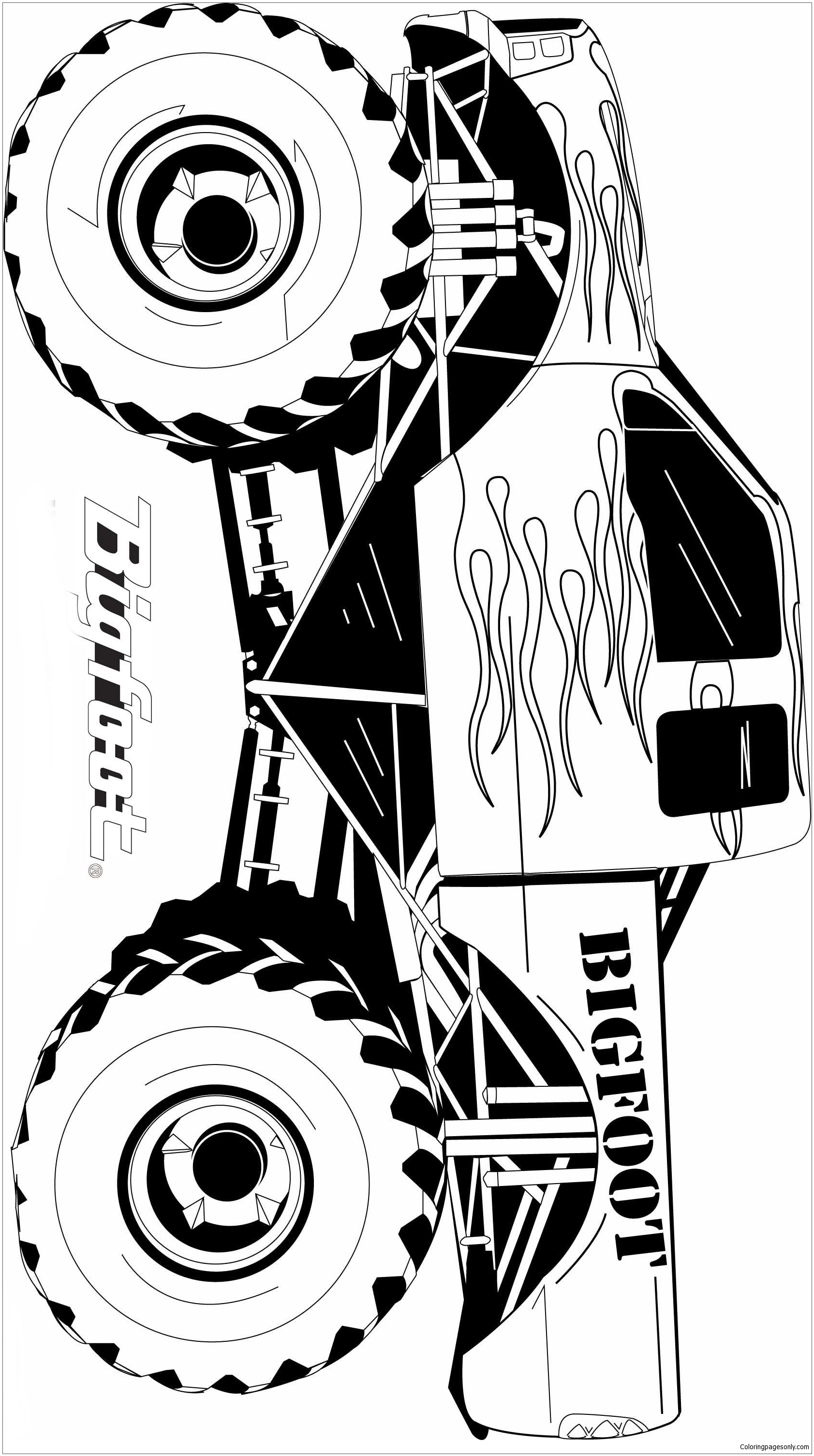 110+ Monster Truck Coloring Pages 11