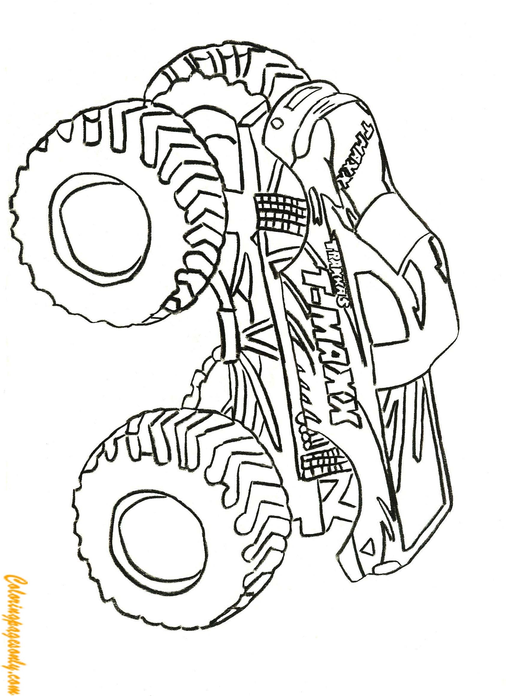 110+ Monster Truck Coloring Pages 110