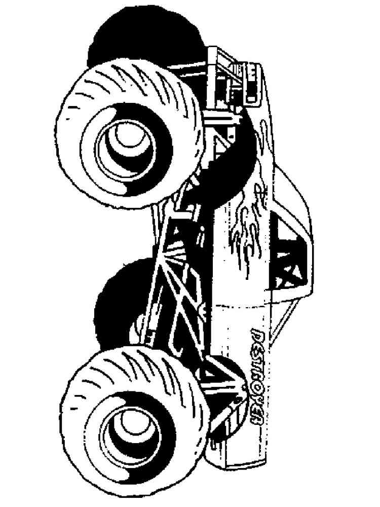 110+ Monster Truck Coloring Pages 113