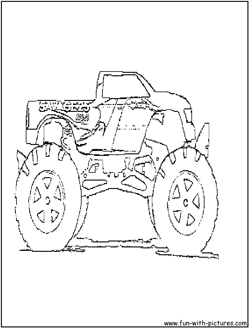 110+ Monster Truck Coloring Pages 114