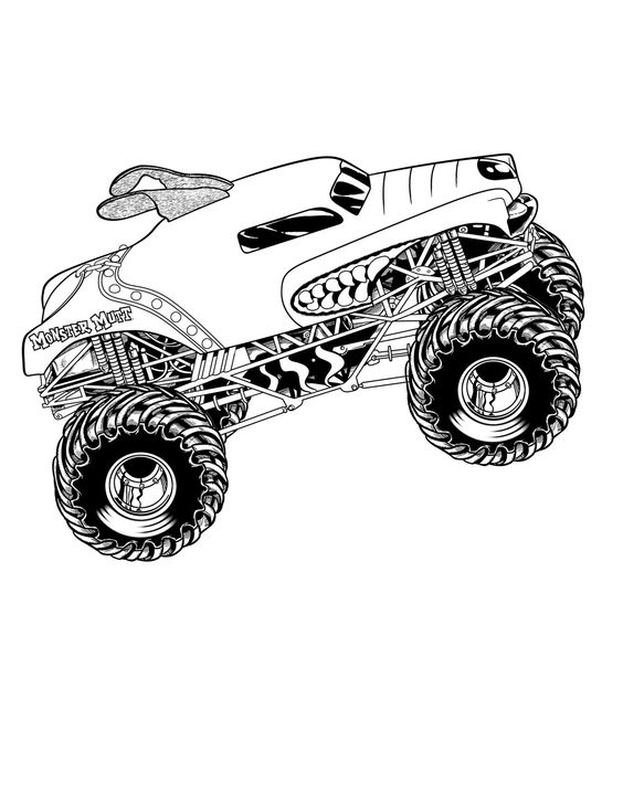 110+ Monster Truck Coloring Pages 2