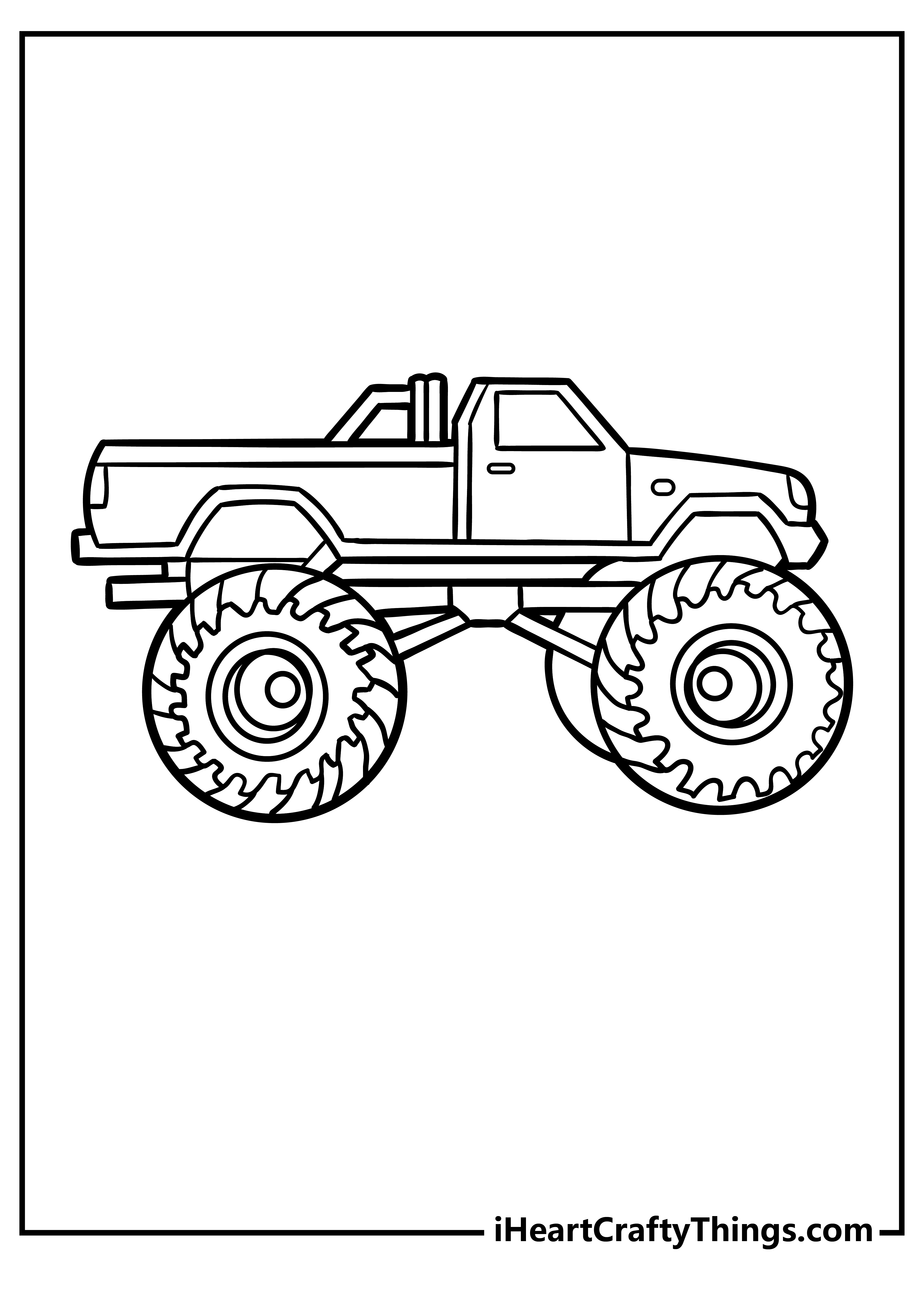 110+ Monster Truck Coloring Pages 26