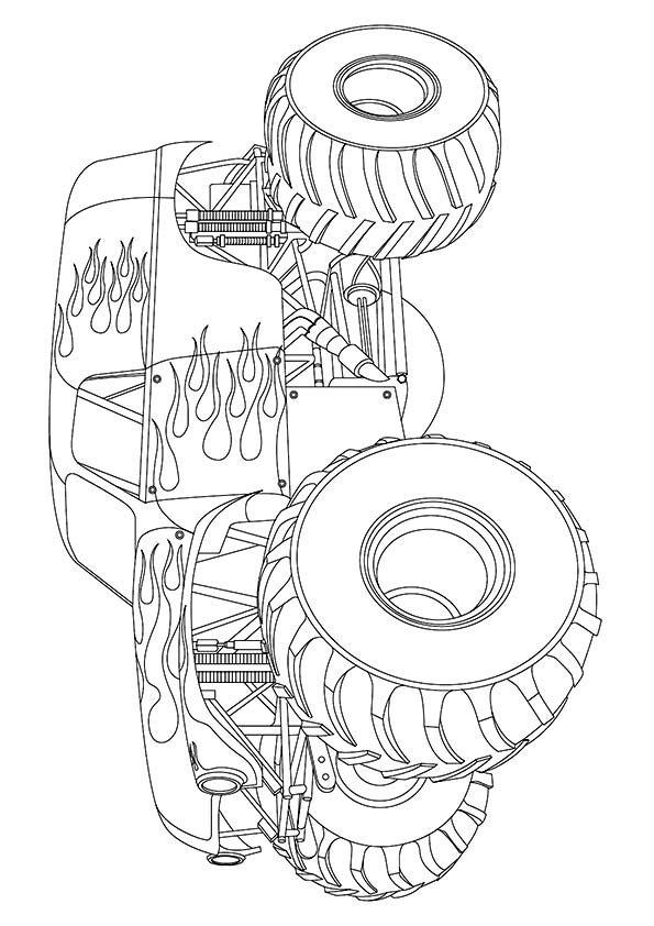 110+ Monster Truck Coloring Pages 27