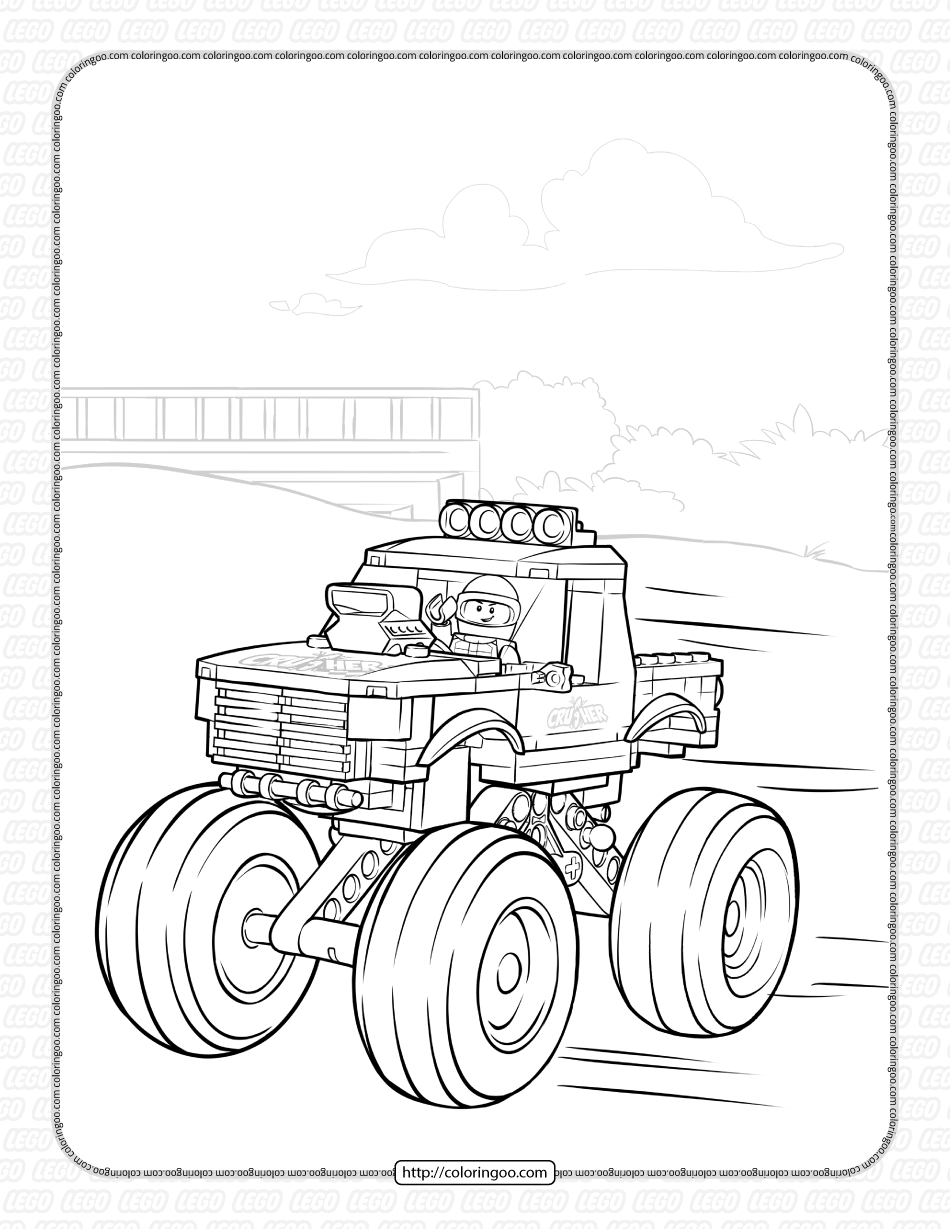 110+ Monster Truck Coloring Pages 29