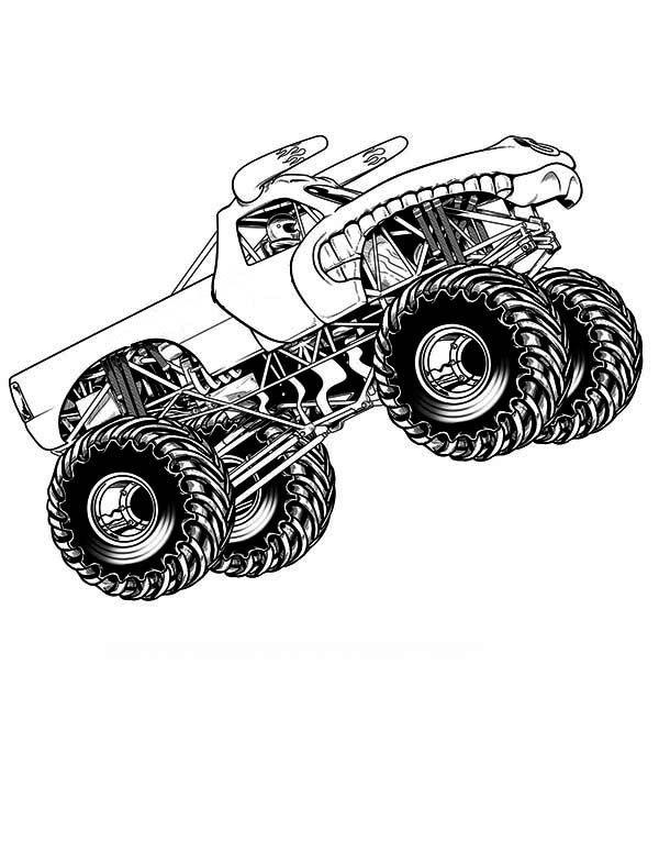 110+ Monster Truck Coloring Pages 3