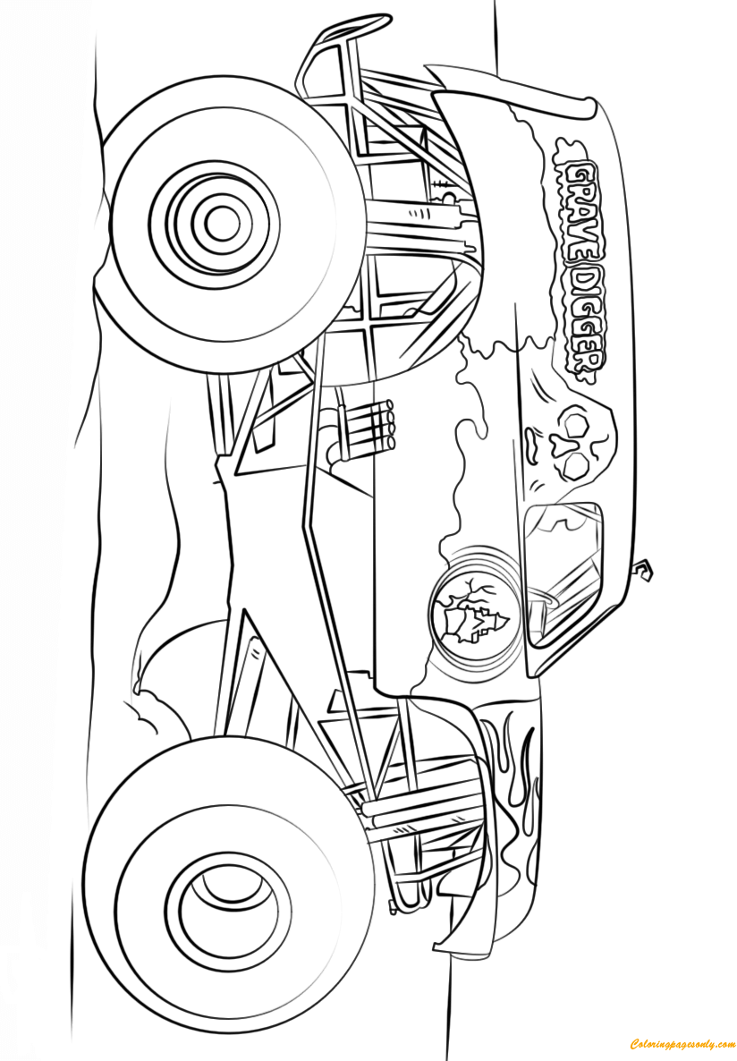 110+ Monster Truck Coloring Pages 31