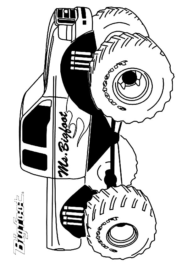 110+ Monster Truck Coloring Pages 33