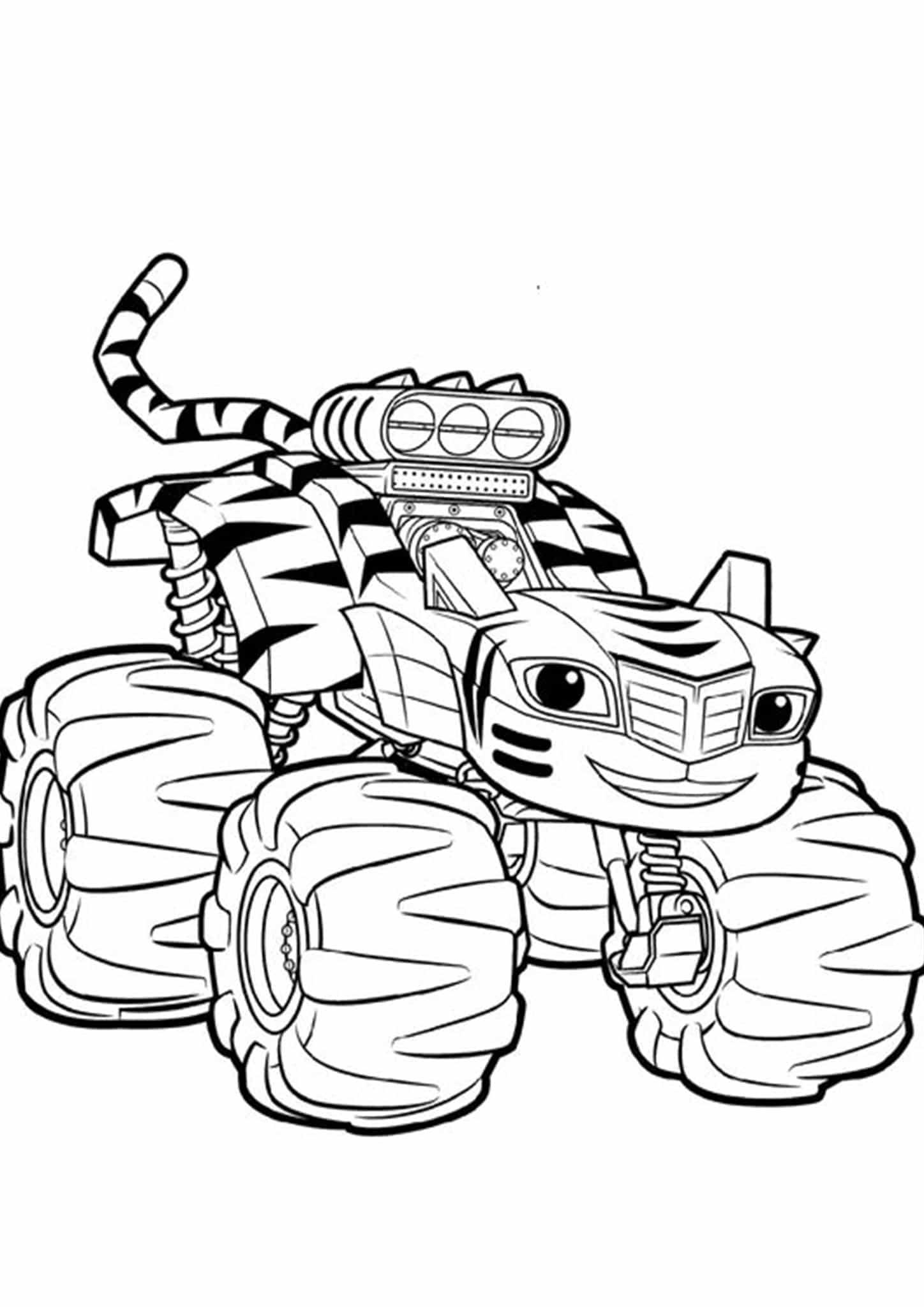 110+ Monster Truck Coloring Pages 34