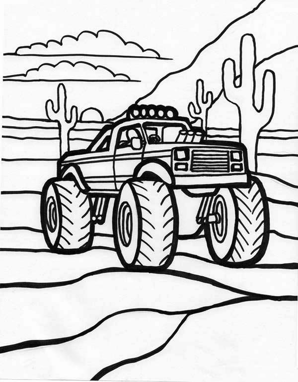 110+ Monster Truck Coloring Pages 36