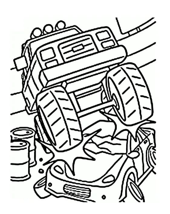 110+ Monster Truck Coloring Pages 37