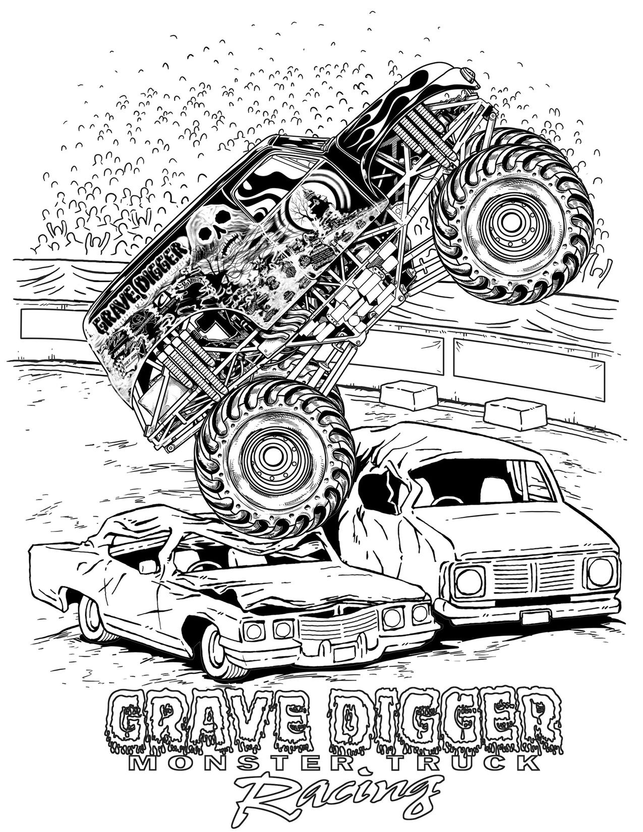 110+ Monster Truck Coloring Pages 39