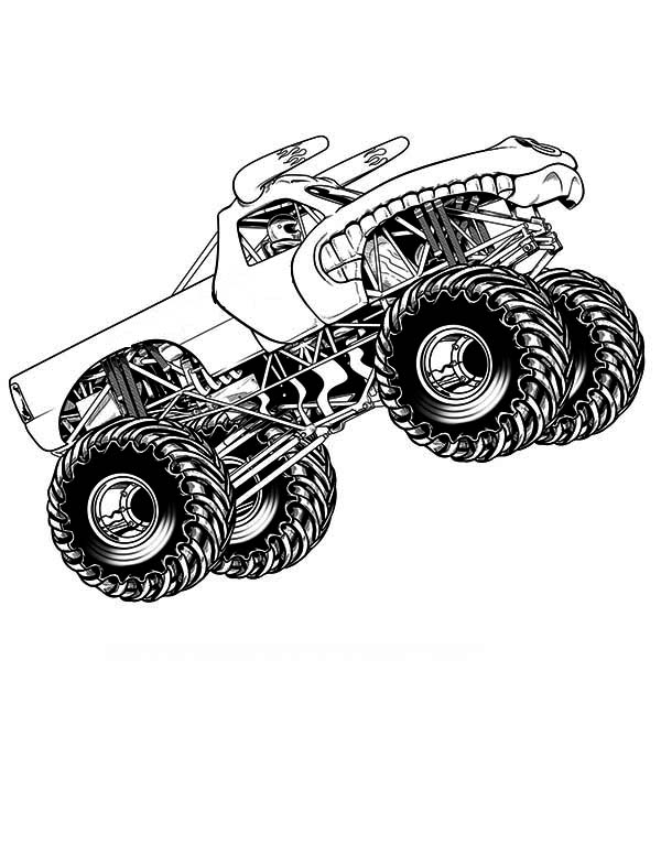 110+ Monster Truck Coloring Pages 4