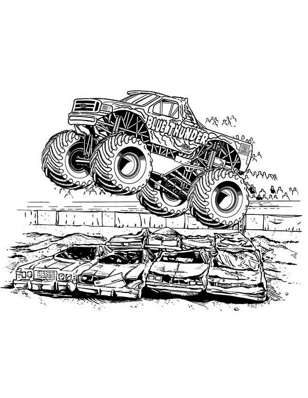 110+ Monster Truck Coloring Pages 42