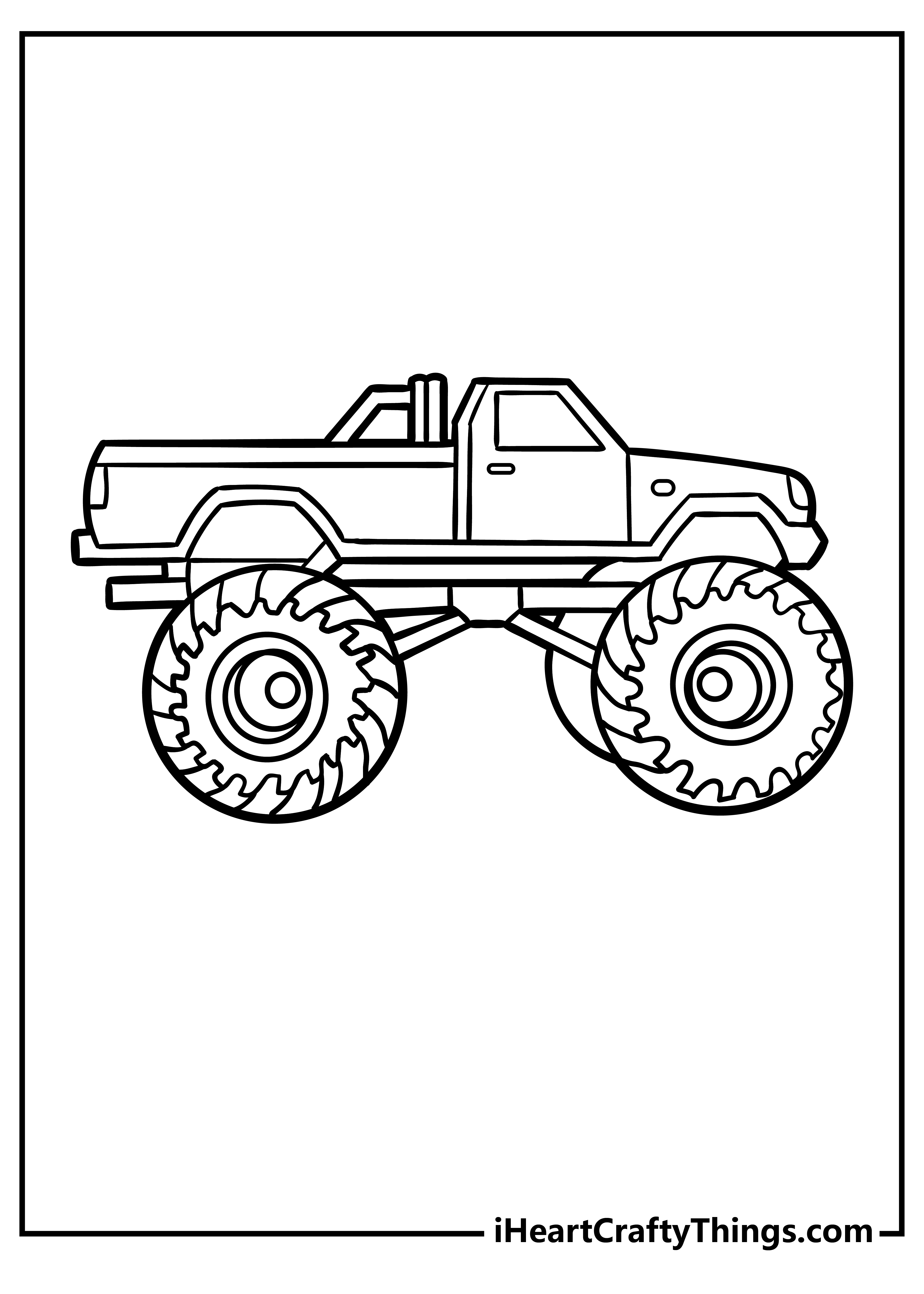 110+ Monster Truck Coloring Pages 43