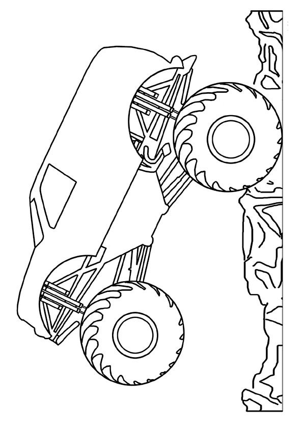 110+ Monster Truck Coloring Pages 44