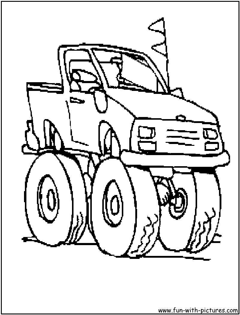 110+ Monster Truck Coloring Pages 45