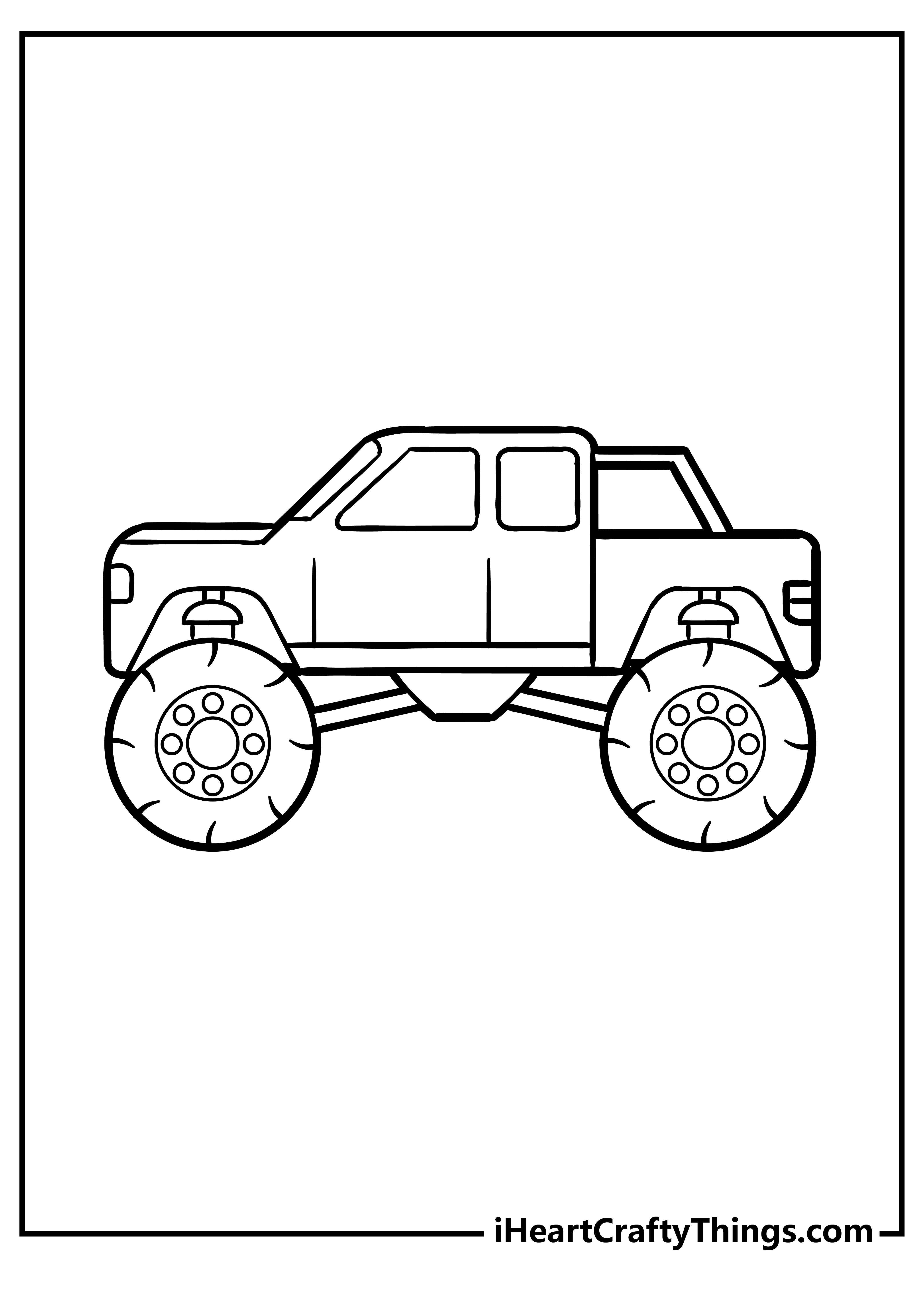 110+ Monster Truck Coloring Pages 46