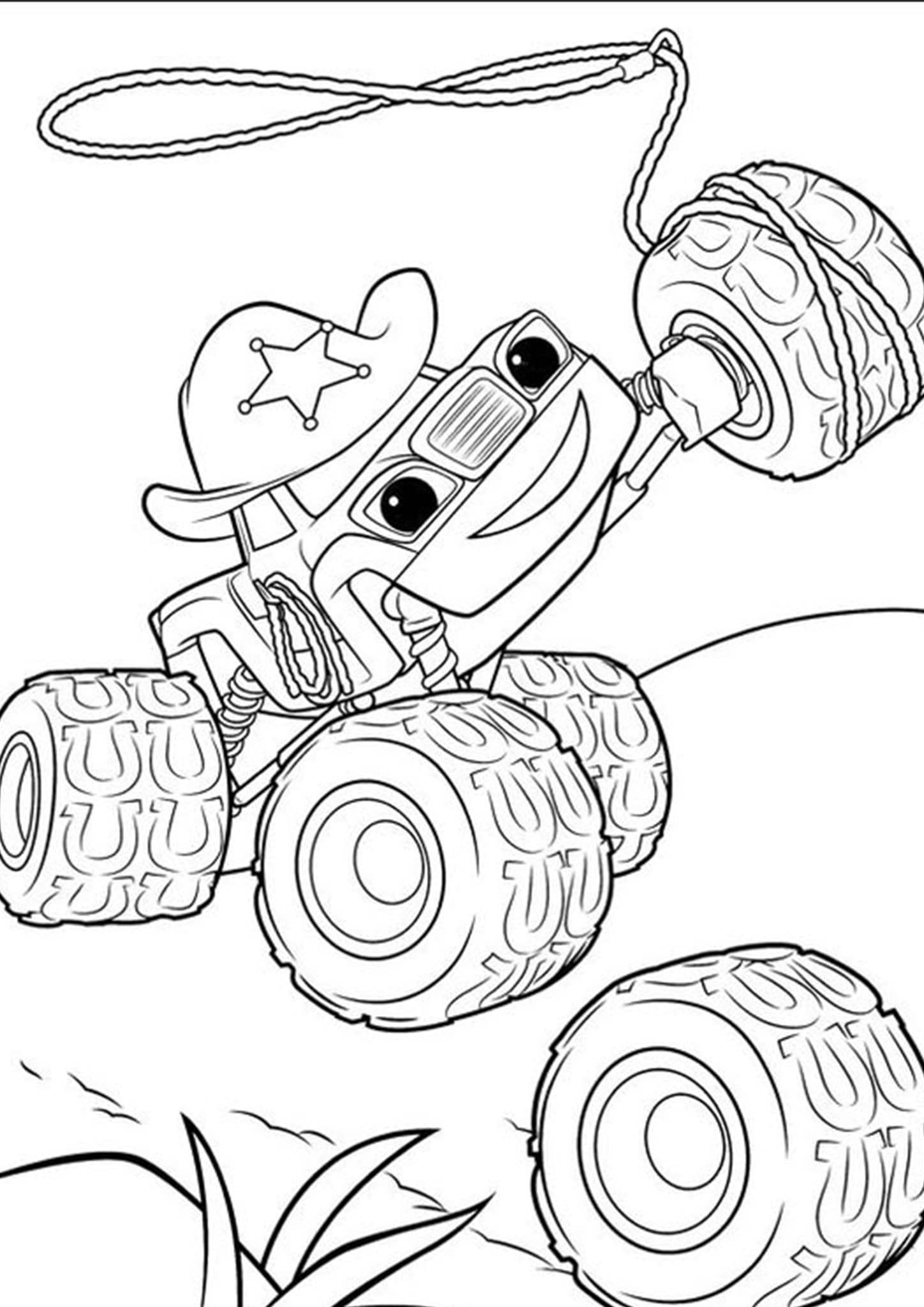 110+ Monster Truck Coloring Pages 47