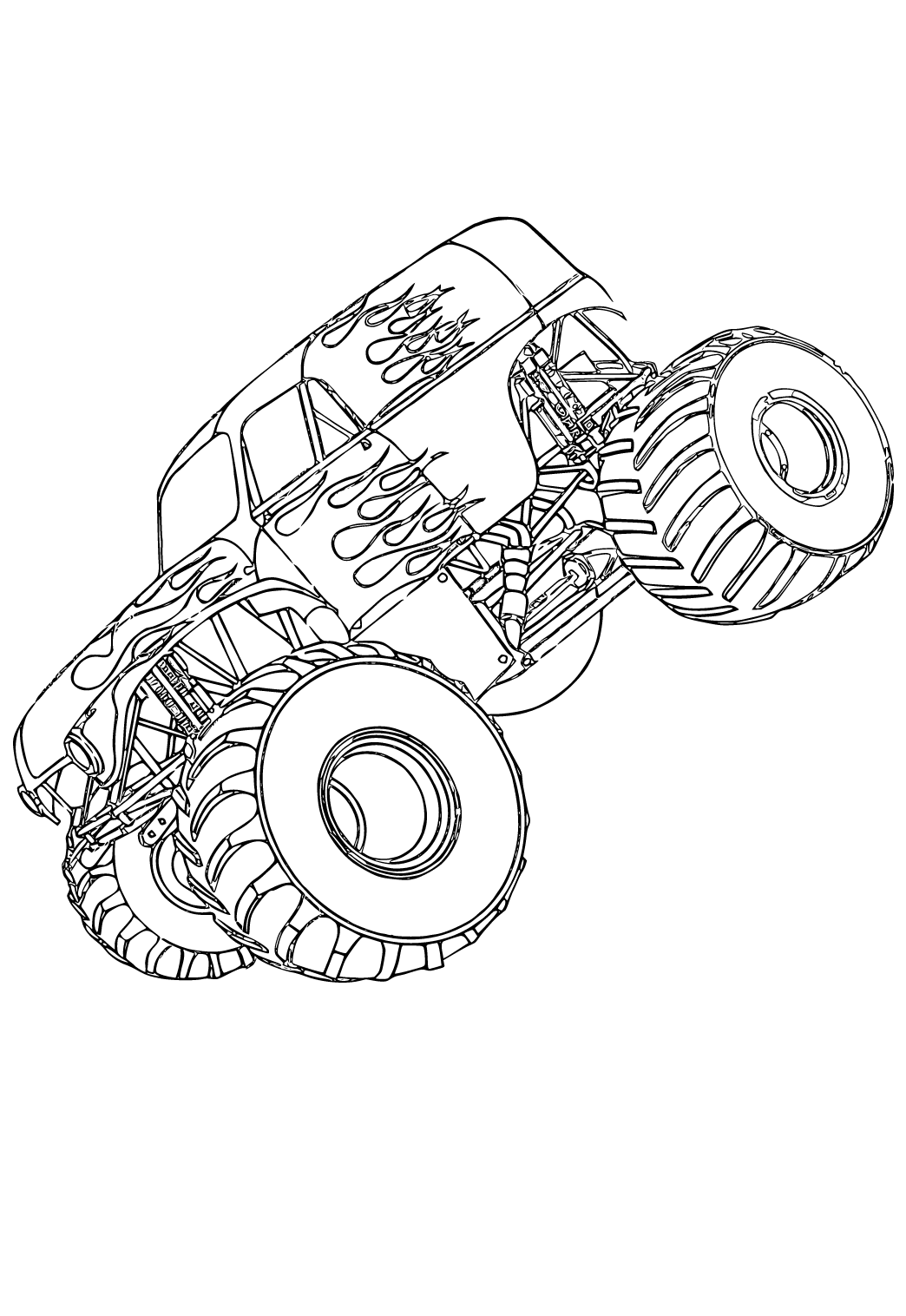 110+ Monster Truck Coloring Pages 5