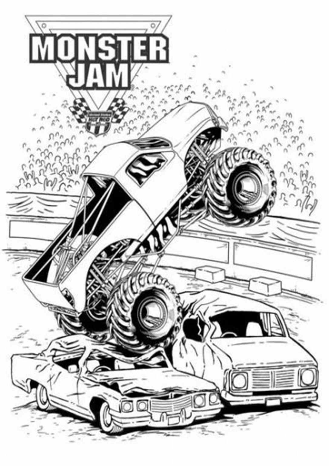 110+ Monster Truck Coloring Pages 54