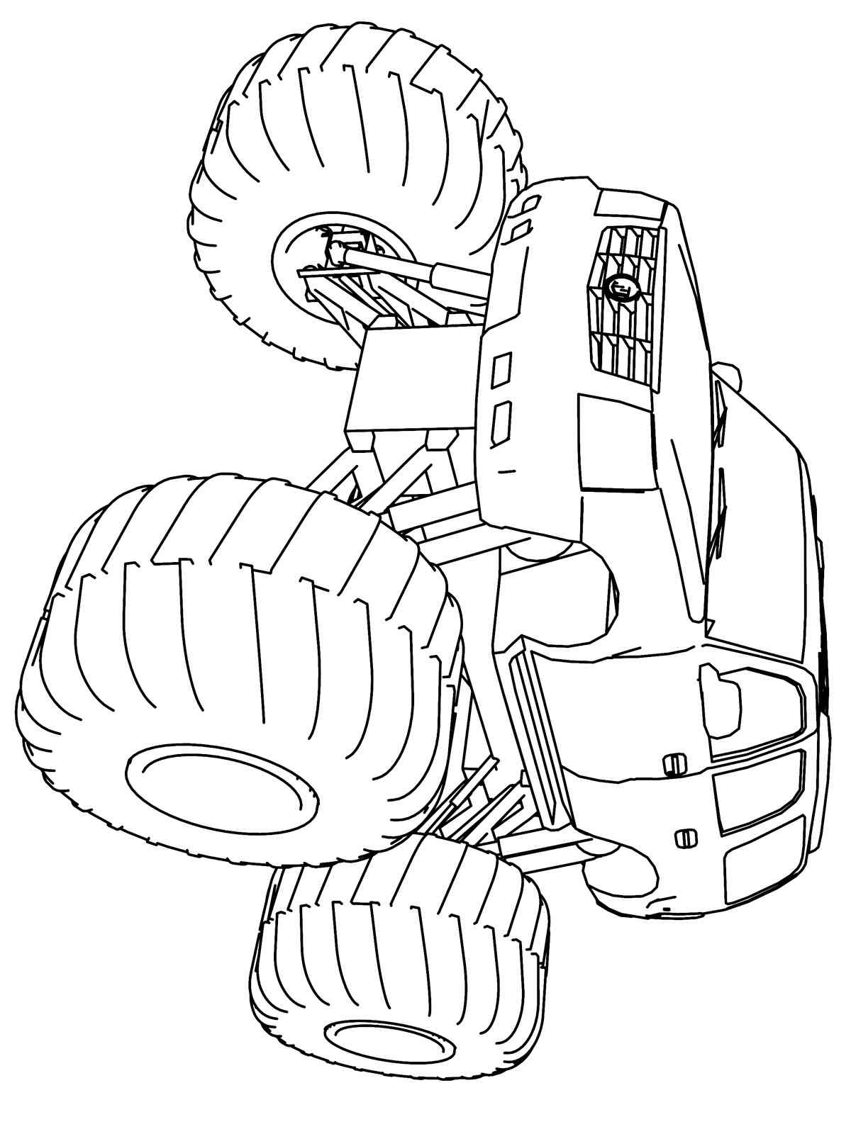 110+ Monster Truck Coloring Pages 56