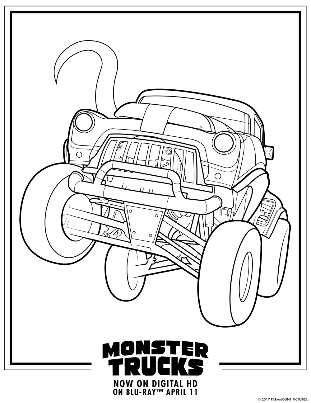 110+ Monster Truck Coloring Pages 6