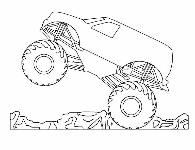 110+ Monster Truck Coloring Pages 7