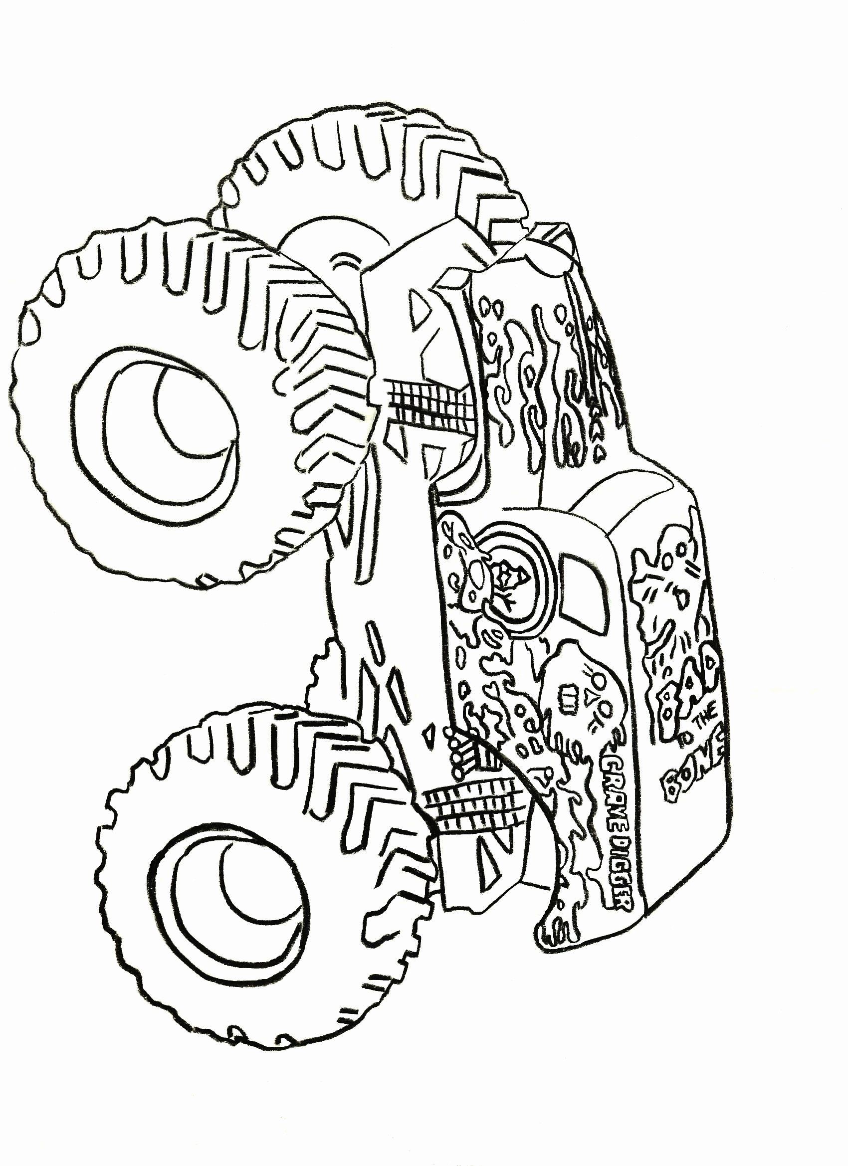 110+ Monster Truck Coloring Pages 71