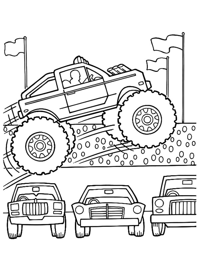 110+ Monster Truck Coloring Pages 72