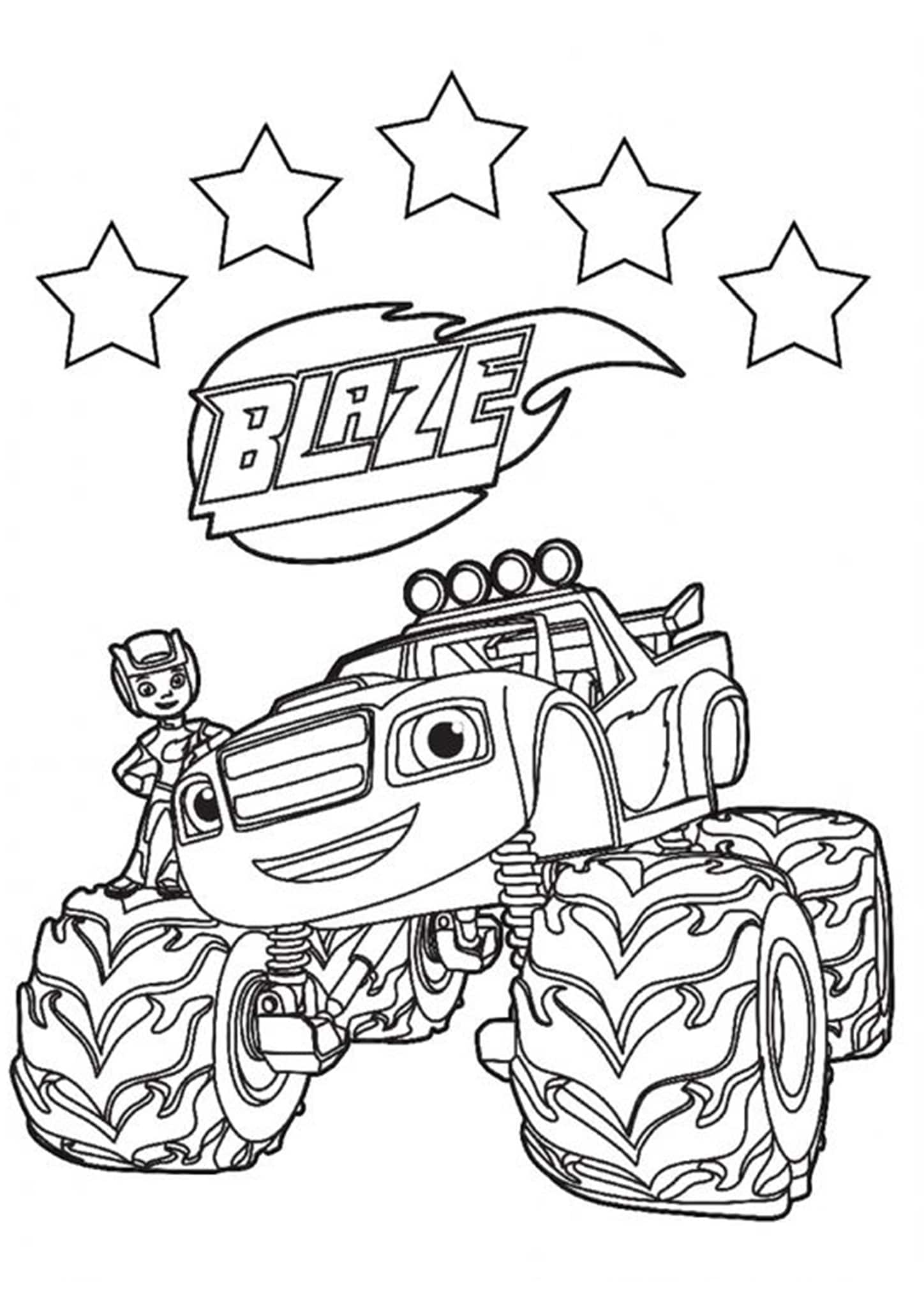 110+ Monster Truck Coloring Pages 86