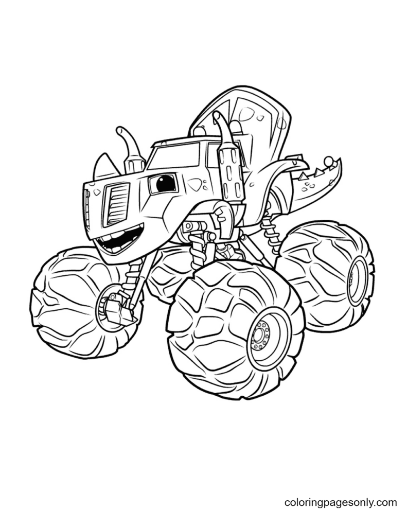 110+ Monster Truck Coloring Pages 88