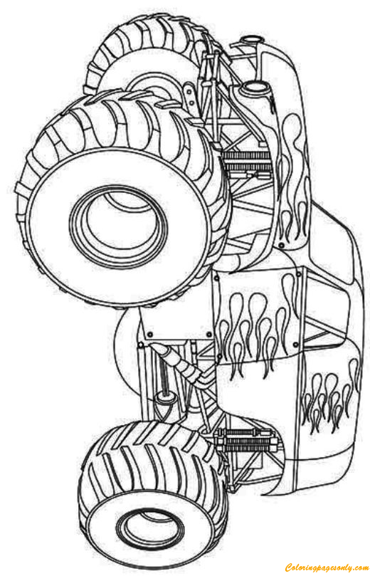 110+ Monster Truck Coloring Pages 9