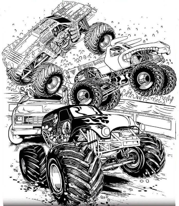 110+ Monster Truck Coloring Pages 91