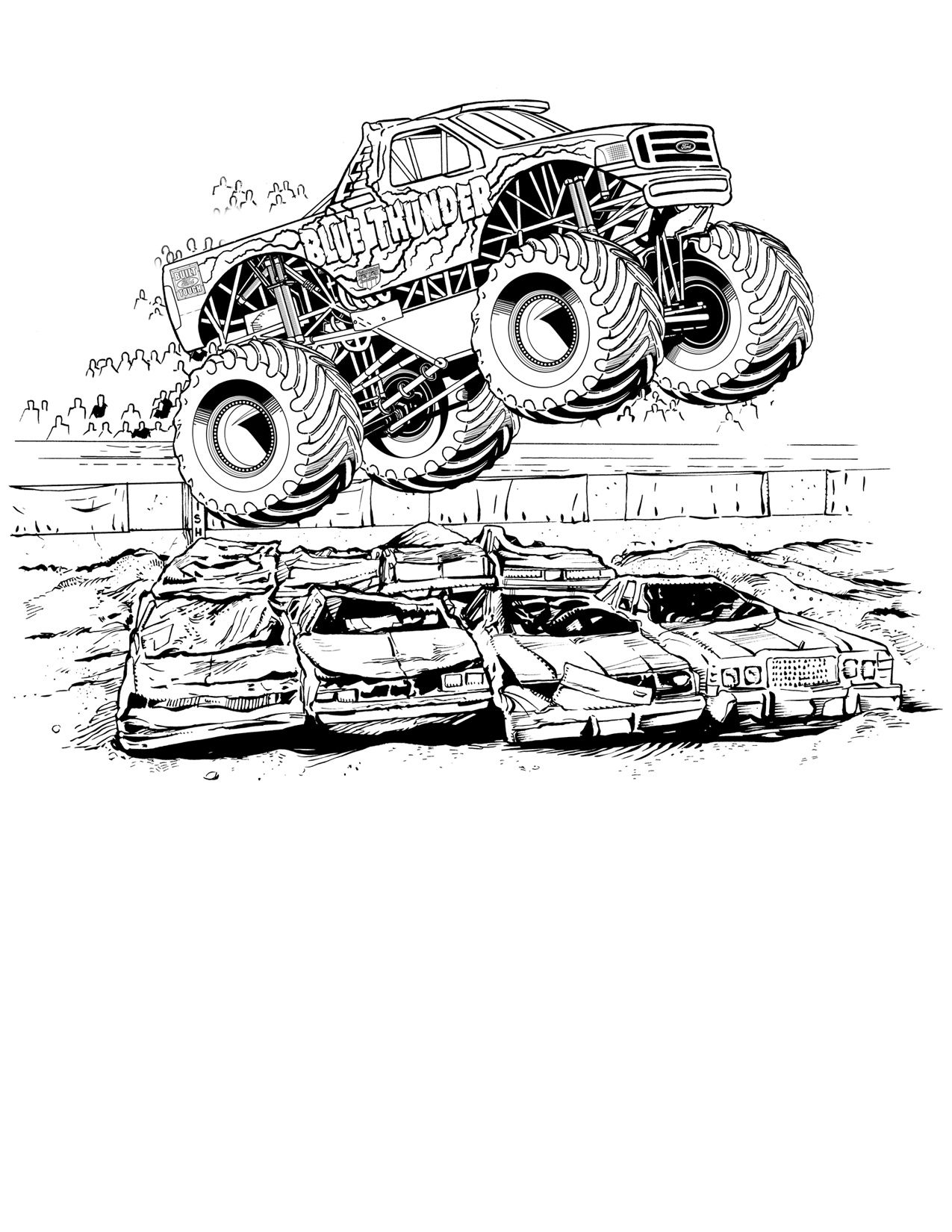 110+ Monster Truck Coloring Pages 96