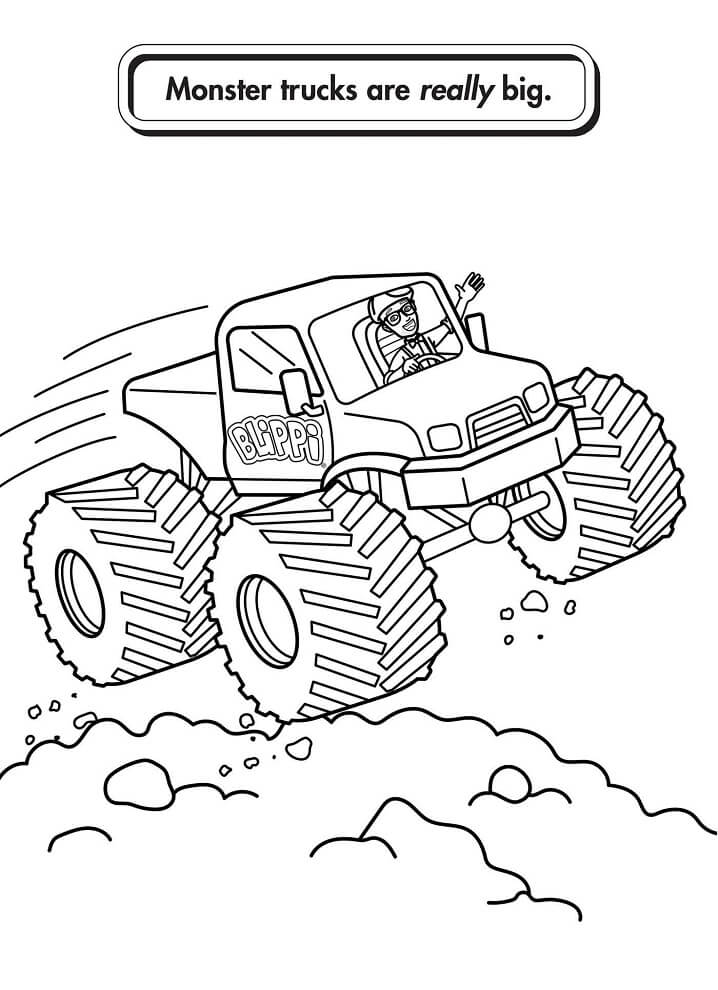 110+ Monster Truck Coloring Pages 97