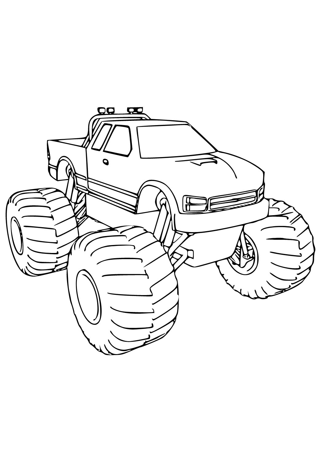 110+ Monster Truck Coloring Pages 99