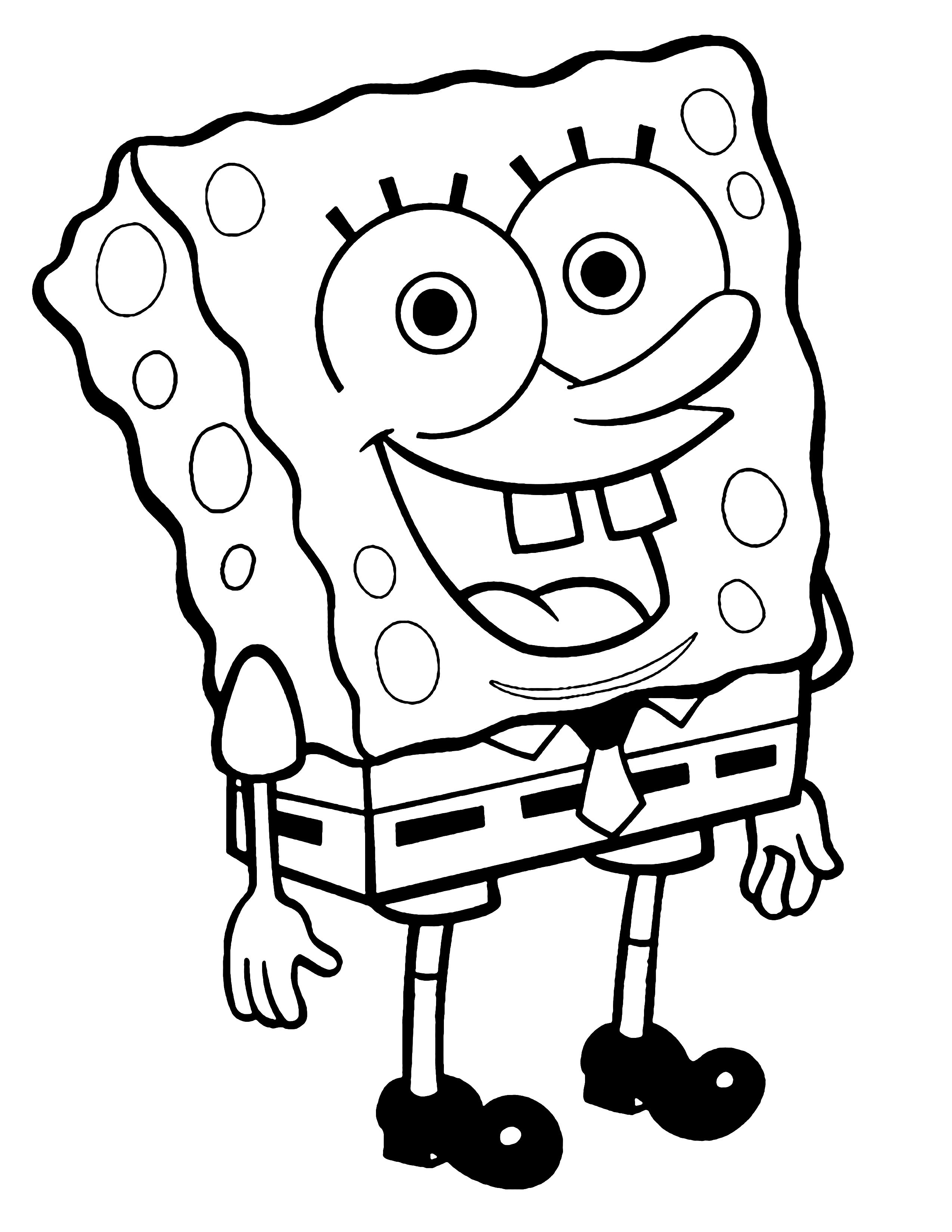 113+ Sponge Coloring Pages: SpongeBob Fun 1