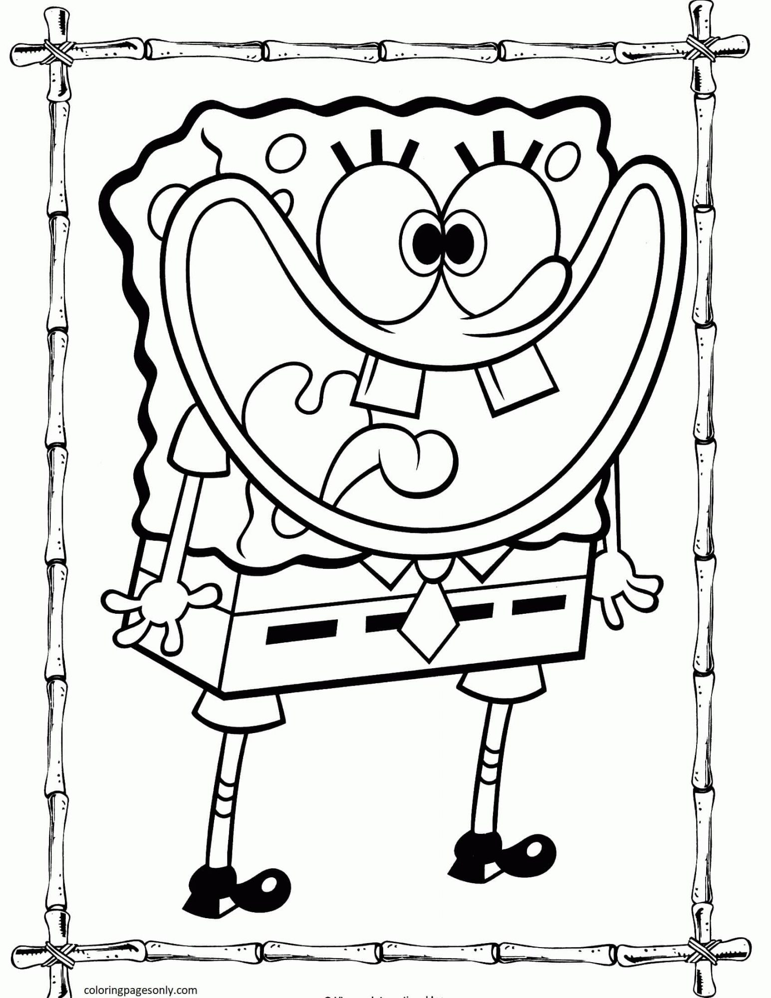 113+ Sponge Coloring Pages: SpongeBob Fun 10