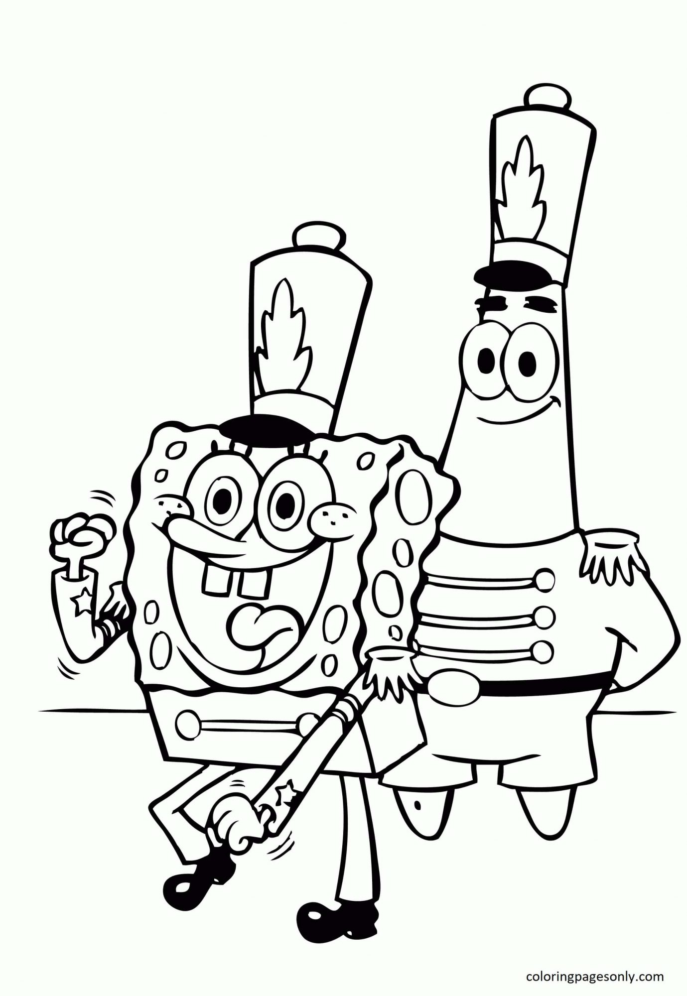 113+ Sponge Coloring Pages: SpongeBob Fun 12