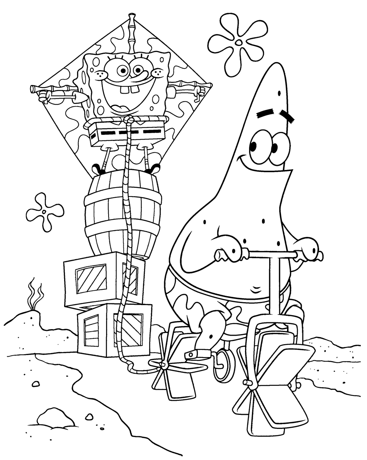 113+ Sponge Coloring Pages: SpongeBob Fun 13