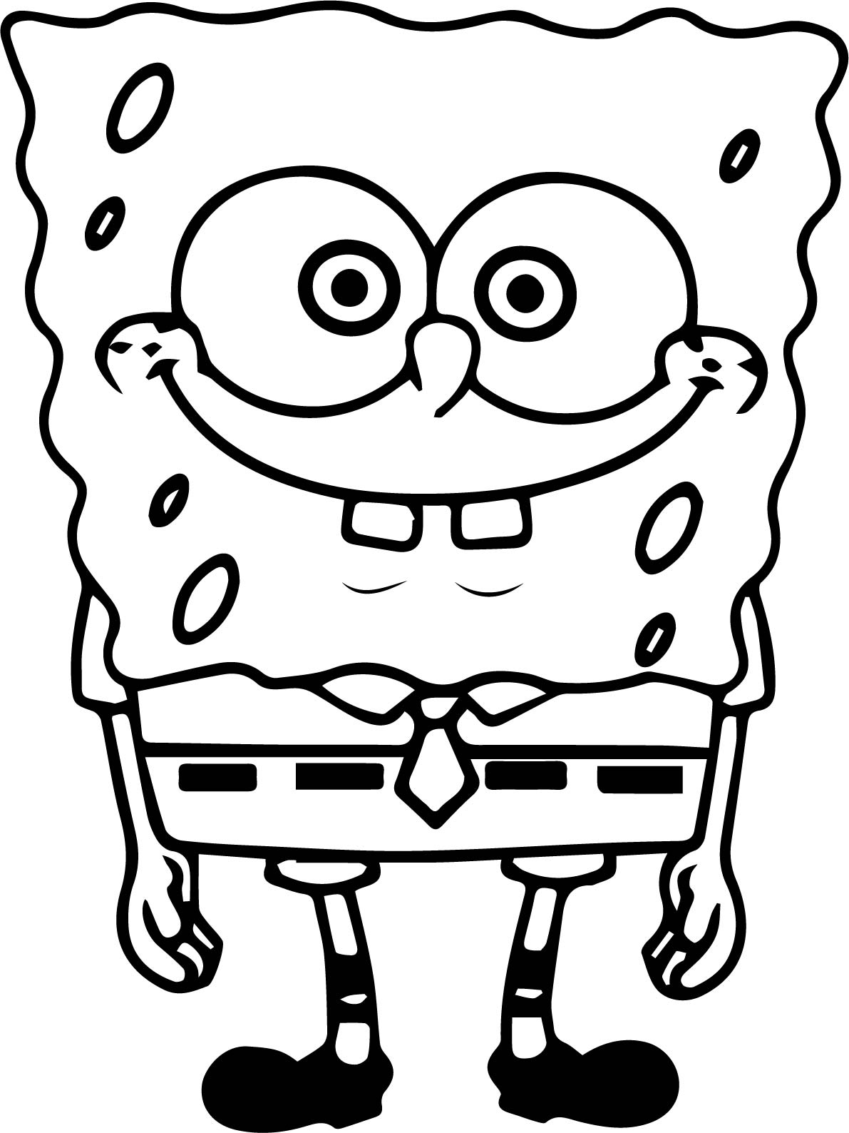 113+ Sponge Coloring Pages: SpongeBob Fun 15