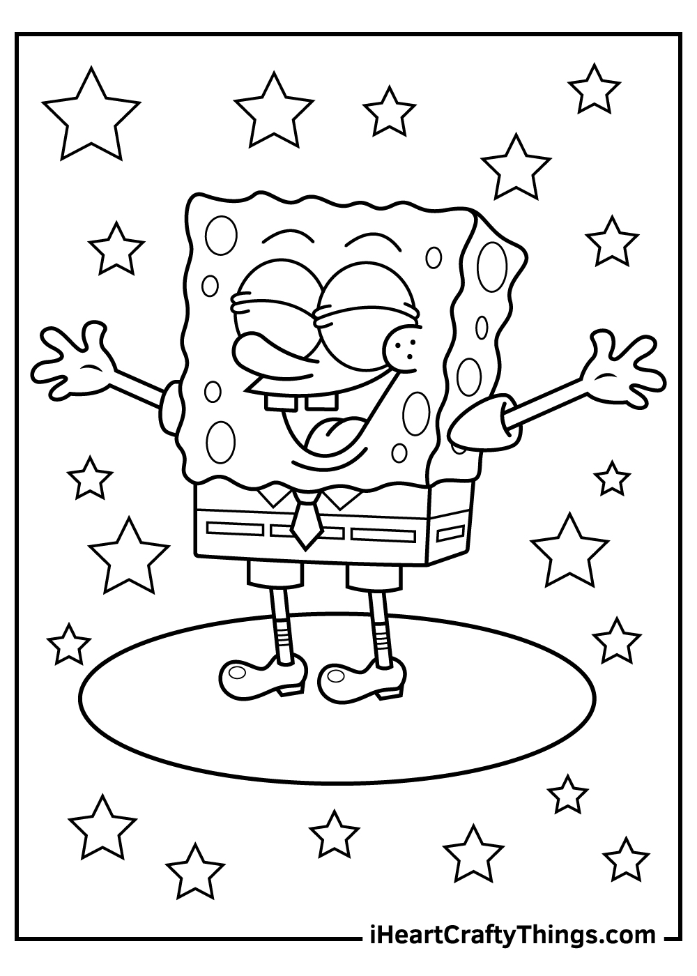 113+ Sponge Coloring Pages: SpongeBob Fun 21